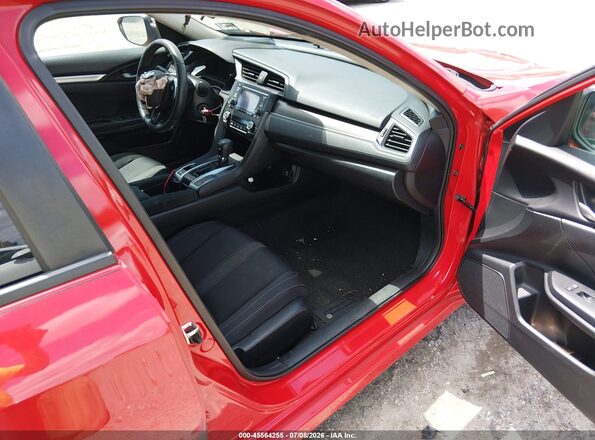 2HGFC2F62KH543200 2019 HONDA CIVIC Red Вид салону спереду