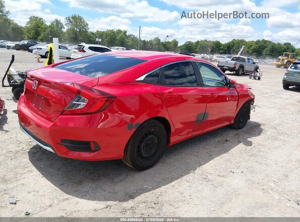 2HGFC2F62KH543200 2019 HONDA CIVIC Red Задня права чверть