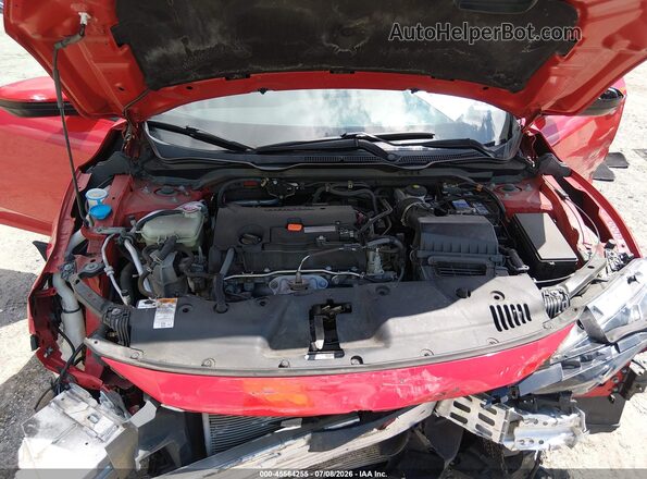 2HGFC2F62KH543200 2019 HONDA CIVIC Red Вид ззаду