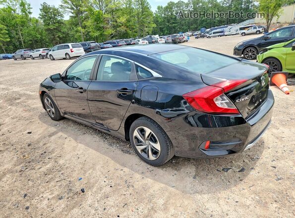2HGFC2F62LH535308 2020 HONDA CIVIC Black Rear left