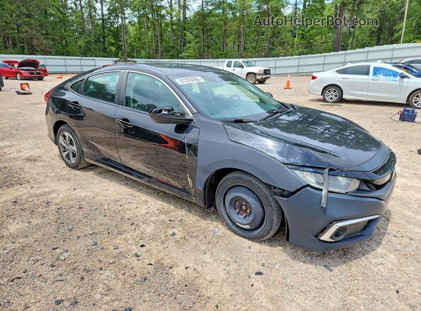 2HGFC2F62LH535308 2020 HONDA CIVIC Black Front right