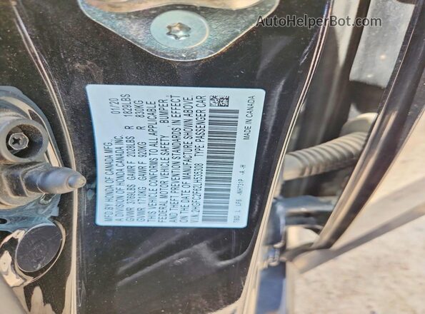 2HGFC2F62LH535308 2020 HONDA CIVIC Black Engine compartment view