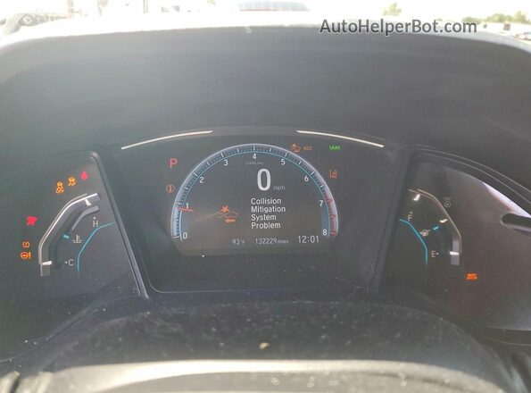 2HGFC2F62LH551279 2020 HONDA CIVIC White Widok zestawu wskaźników