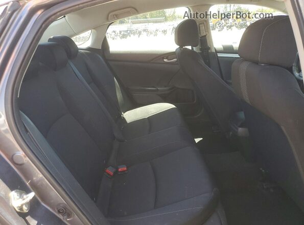 2HGFC2F63KH558403 2019 HONDA CIVIC Gray უკანა სავარძლების ხედი