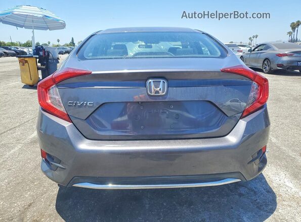 2HGFC2F63KH558403 2019 HONDA CIVIC Gray უკანა ხედი