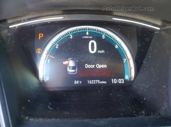 2HGFC2F63KH558403 2019 HONDA CIVIC Gray ხელსაწყოთა პანელის ხედი