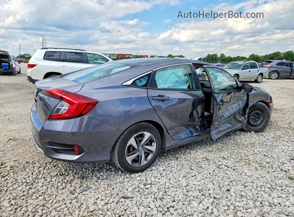 2HGFC2F63KH561298 2019 HONDA CIVIC Gray Trasero derecho