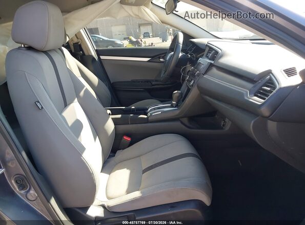 2HGFC2F63KH576318 2019 HONDA CIVIC Gray წინა სალონის ხედი