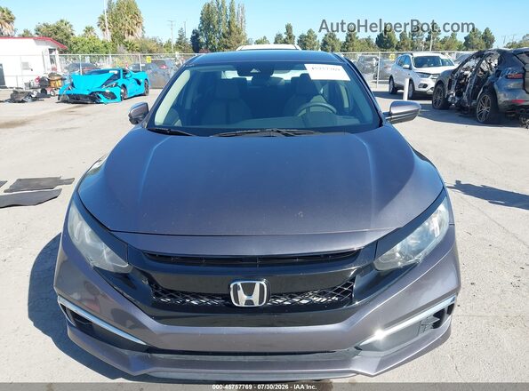 2HGFC2F63KH576318 2019 HONDA CIVIC Gray ხელსაწყოთა პანელის ხედი