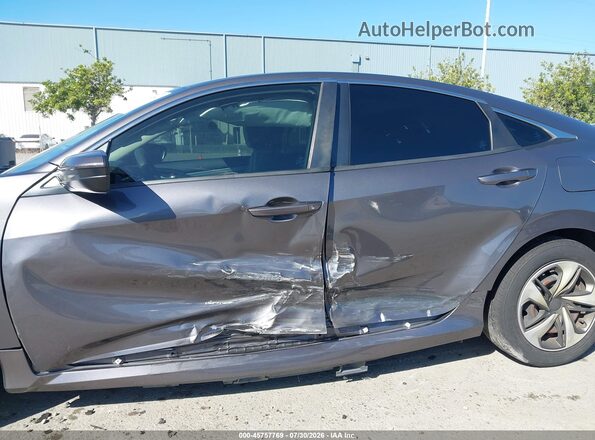 2HGFC2F63KH576318 2019 HONDA CIVIC Gray წინა ხედი