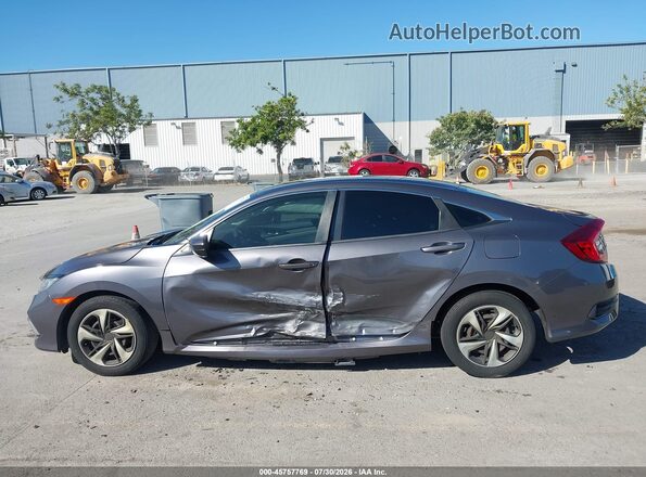 2HGFC2F63KH576318 2019 HONDA CIVIC Gray სალონის 360-გრადუსიანი ხედი