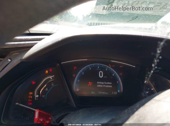 2HGFC2F63LH537939 2020 HONDA CIVIC Gray უკანა სავარძლების ხედი