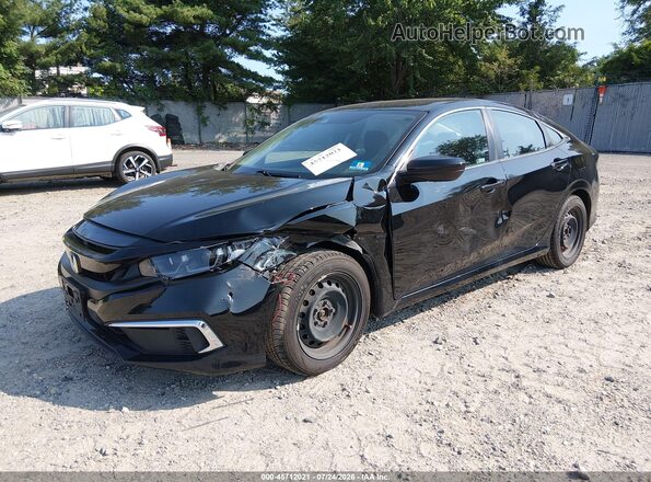 2HGFC2F63LH569113 2020 HONDA CIVIC Black Передня ліва чверть