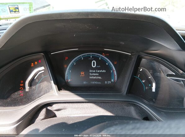2HGFC2F63LH569113 2020 HONDA CIVIC Black Вид задніх сидінь