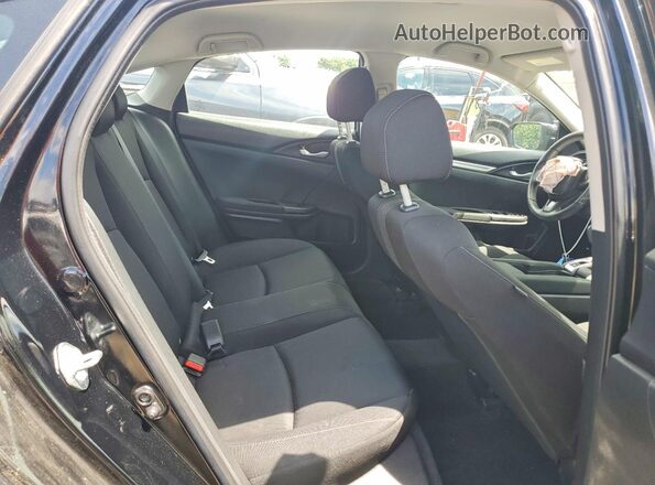 2HGFC2F63MH518826 2021 HONDA CIVIC Black უკანა სავარძლების ხედი