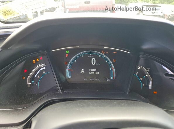2HGFC2F63MH518826 2021 HONDA CIVIC Black ხელსაწყოთა პანელის ხედი