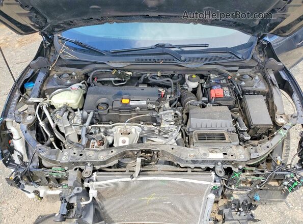2HGFC2F63MH518826 2021 HONDA CIVIC Black უკანა სალონის ხედი