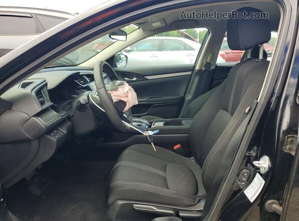 2HGFC2F63MH518826 2021 HONDA CIVIC Black წინა სალონის ხედი