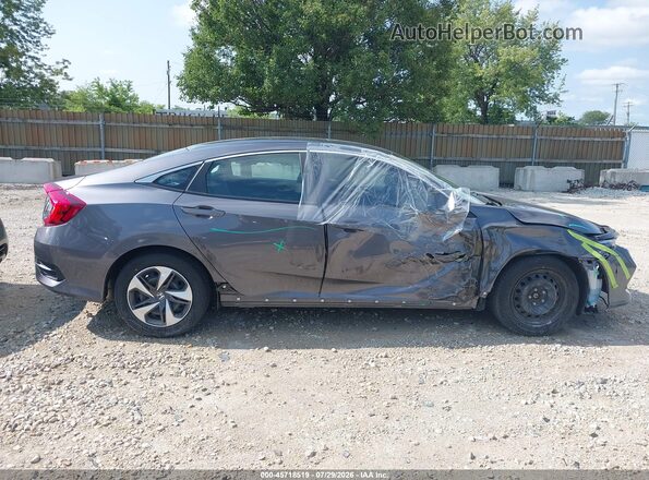 2HGFC2F63MH555648 2021 HONDA CIVIC Gray Սալոնի հետևի տեսք