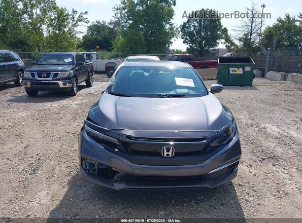 2HGFC2F63MH555648 2021 HONDA CIVIC Gray Սարքավորումների վահանակի տեսք