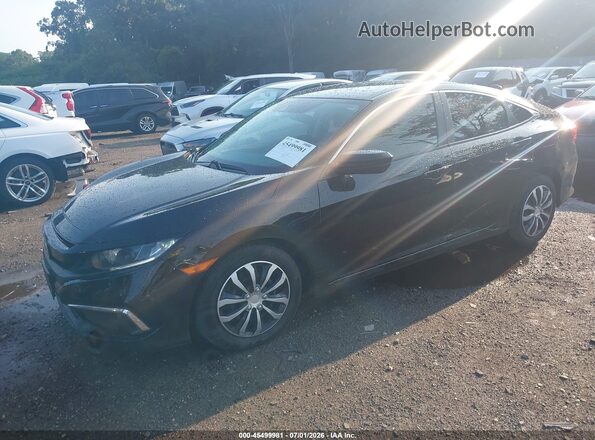 2HGFC2F63MH558713 2021 HONDA CIVIC Black Przód lewy