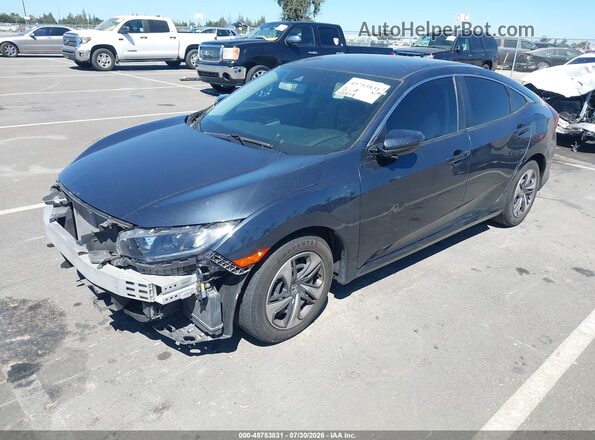 2HGFC2F63MH560140 2021 HONDA CIVIC Blue Передня ліва чверть