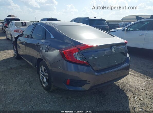 2HGFC2F64JH544847 2018 HONDA CIVIC Серый Задняя левая четверть