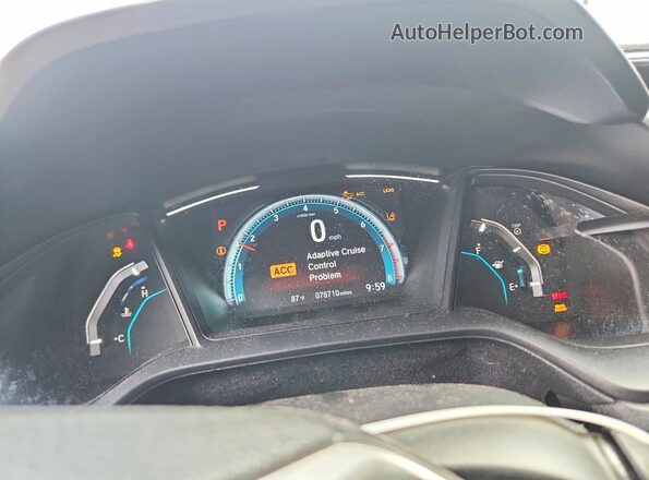 2HGFC2F64KH505208 2019 HONDA CIVIC Gray Սարքավորումների վահանակի տեսք
