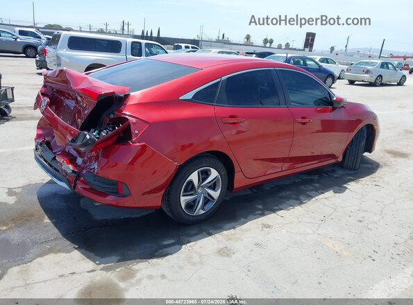 2HGFC2F64KH508500 2019 HONDA CIVIC Red Задня права чверть