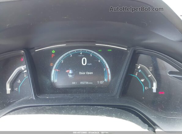 2HGFC2F64KH508500 2019 HONDA CIVIC Red Вид задніх сидінь