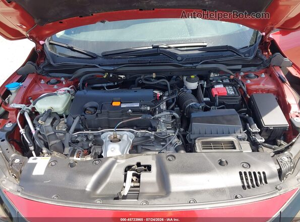 2HGFC2F64KH508500 2019 HONDA CIVIC Red Вид ззаду