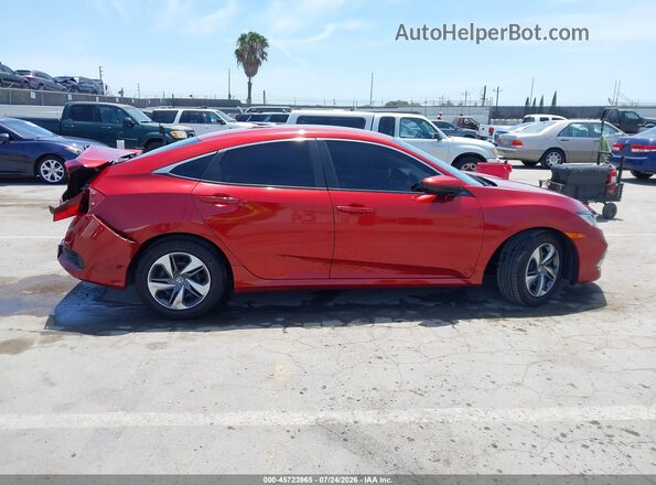 2HGFC2F64KH508500 2019 HONDA CIVIC Red Вид задньої частини салону