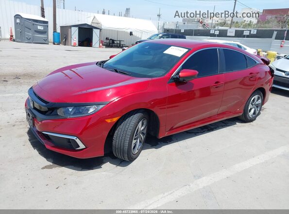 2HGFC2F64KH508500 2019 HONDA CIVIC Red Передня ліва чверть