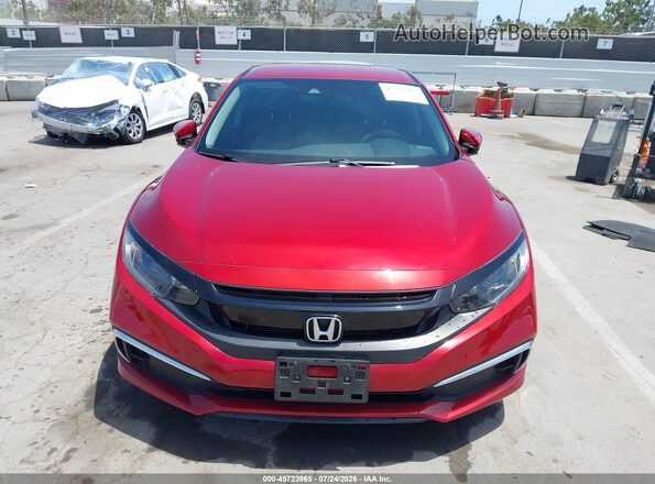 2HGFC2F64KH508500 2019 HONDA CIVIC Red Вид щитка приладів