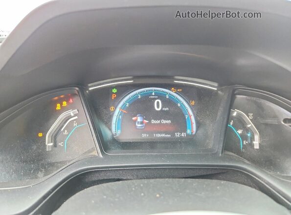 2HGFC2F64KH557728 2019 HONDA CIVIC White Widok zestawu wskaźników