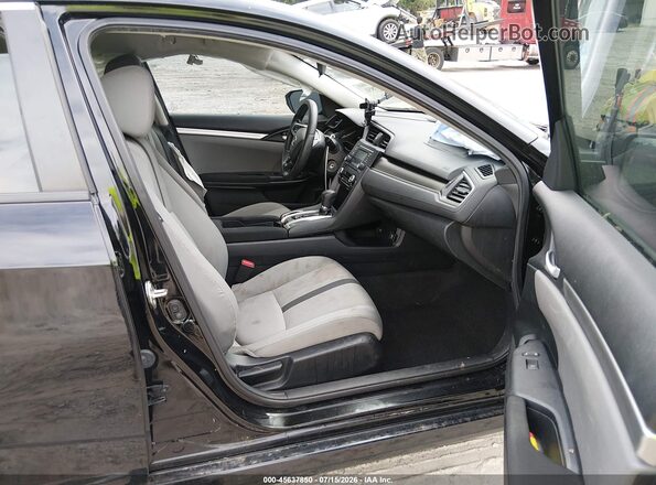 2HGFC2F64KH576134 2019 HONDA CIVIC Black Widok wnętrza z przodu