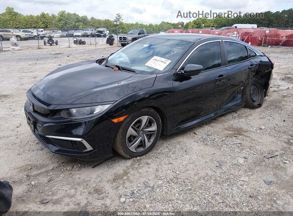 2HGFC2F64KH576134 2019 HONDA CIVIC Black Przód lewy
