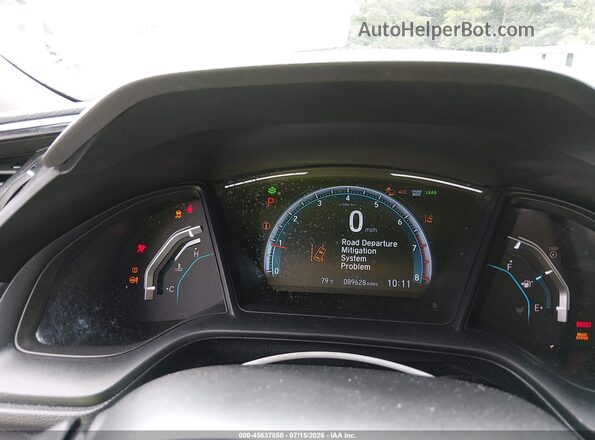 2HGFC2F64KH576134 2019 HONDA CIVIC Black Widok tylnych siedzeń