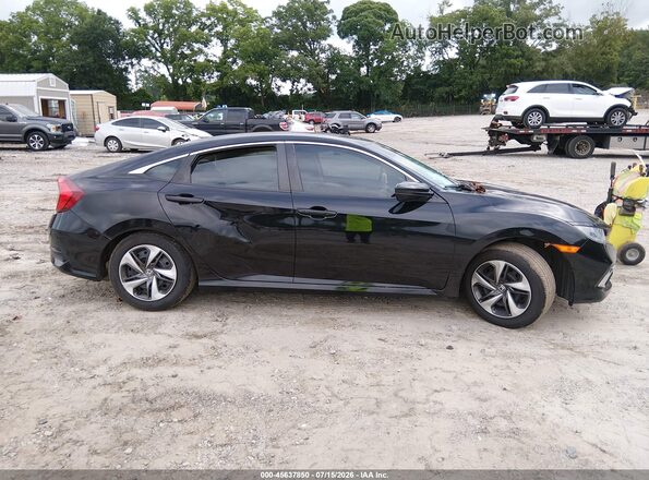 2HGFC2F64KH576134 2019 HONDA CIVIC Black Widok wnętrza z tyłu
