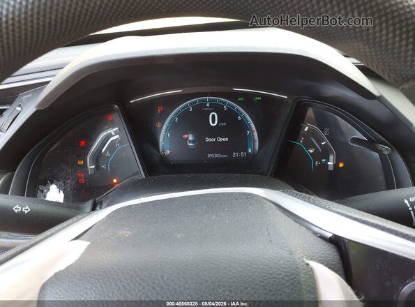 2HGFC2F64KH586758 2019 HONDA CIVIC White Вид задніх сидінь