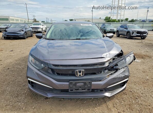 2HGFC2F64KH603848 2019 HONDA CIVIC Gray Widok z przodu