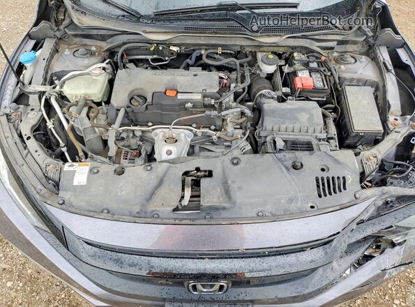 2HGFC2F64KH603848 2019 HONDA CIVIC Gray Widok wnętrza z tyłu