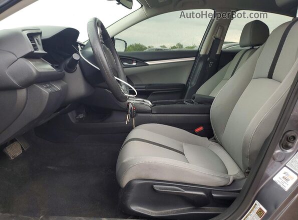 2HGFC2F64KH603848 2019 HONDA CIVIC Gray Widok wnętrza z przodu