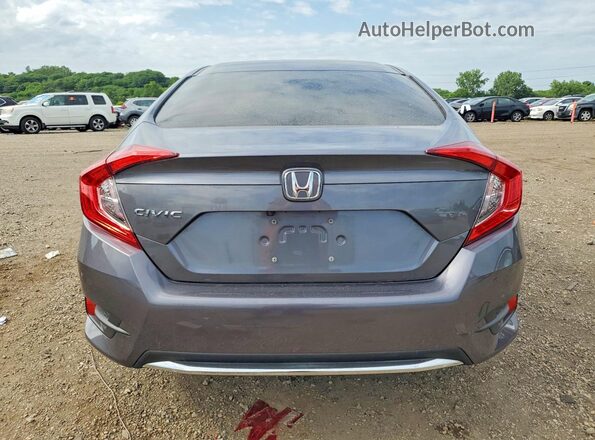2HGFC2F64KH603848 2019 HONDA CIVIC Gray Widok z tyłu