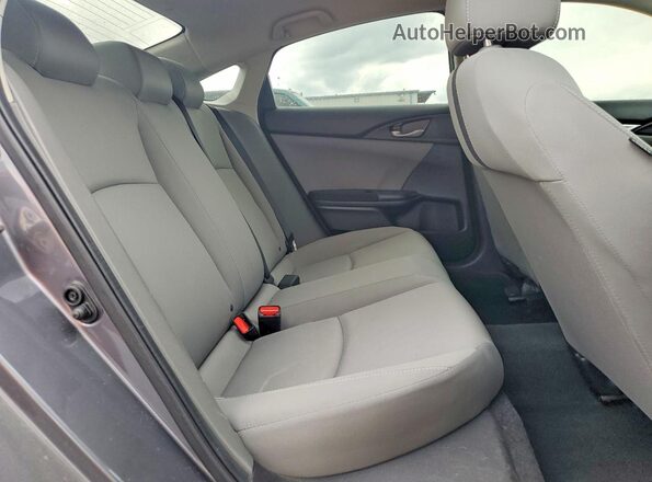2HGFC2F64KH603848 2019 HONDA CIVIC Gray Widok tylnych siedzeń