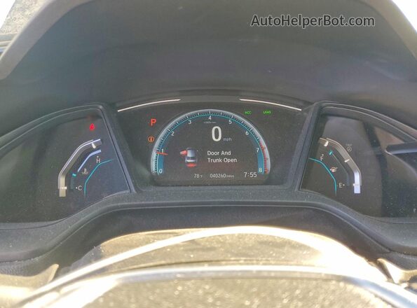 2HGFC2F64LH553891 2020 HONDA CIVIC Gray Вид щитка приладів