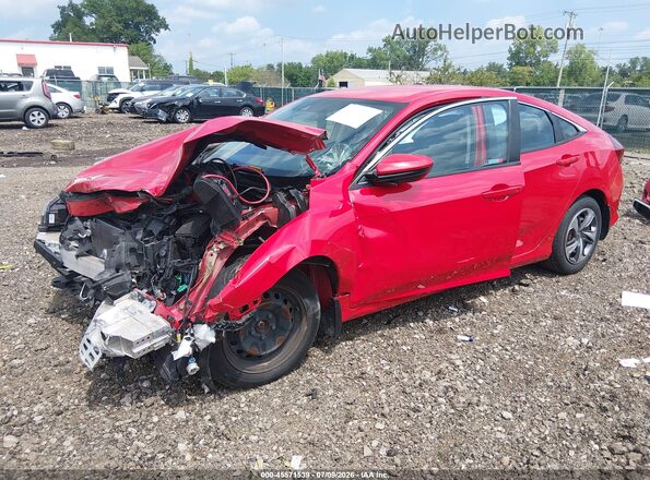 2HGFC2F64LH581657 2020 HONDA CIVIC Красный Передняя левая четверть