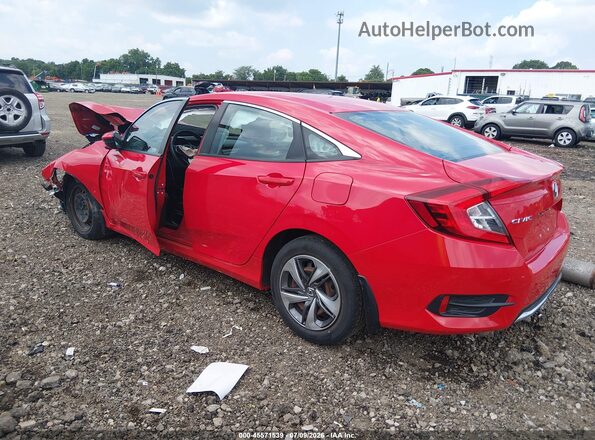 2HGFC2F64LH581657 2020 HONDA CIVIC Красный Задняя левая четверть