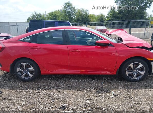 2HGFC2F64LH581657 2020 HONDA CIVIC Красный Панорамный вид салона 360°