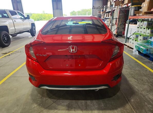 2HGFC2F65KH577695 2019 HONDA CIVIC Red Հետևի տեսք